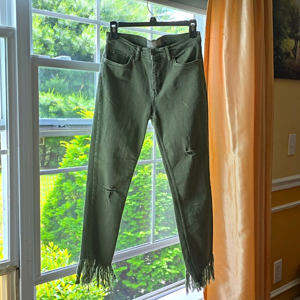 We The Free Green Jean Pant
